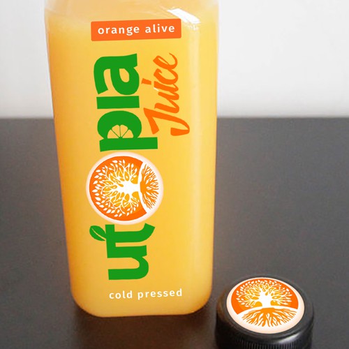 Utopia Juice label