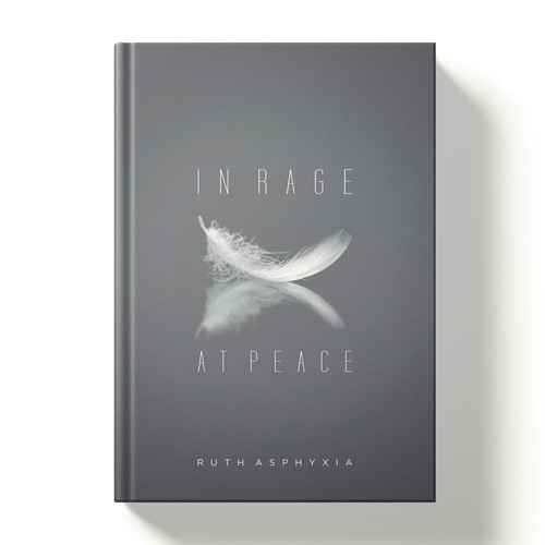 Poetry book cover; minimalist design