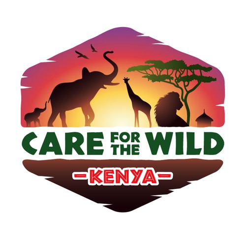Create a logo for a wildlife organisation in Africa, Kenya