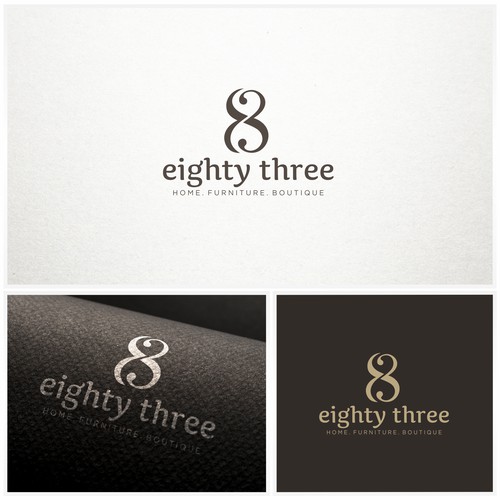 Elegant logo design for eighty three