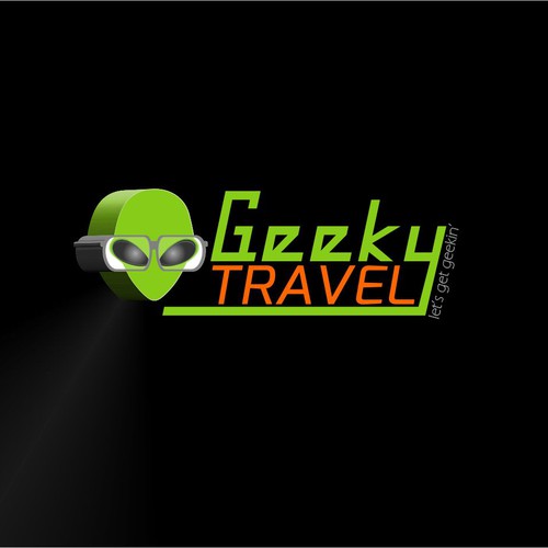 Create a worldwide brand logo for our Geeky travel plans!