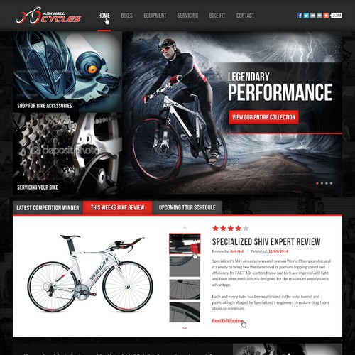 Ash Hall Cycles needs a new website