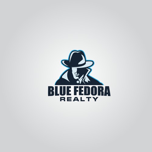 Logo design for " Blue Fedora Realty "