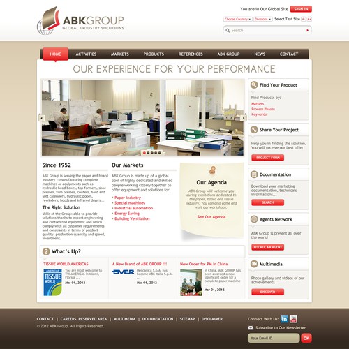 Corporate website
