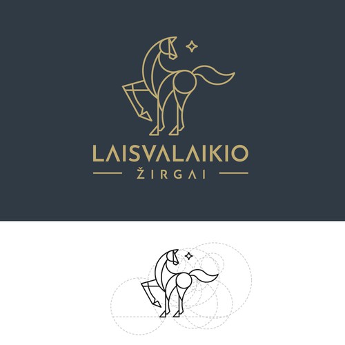 Geometric Horse Logo