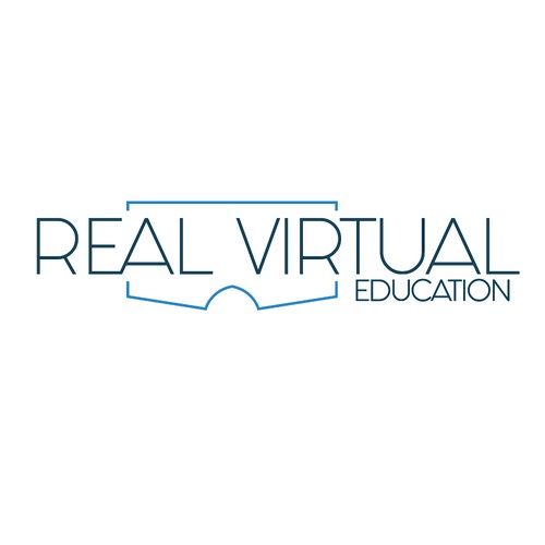 real virtual logo concept 