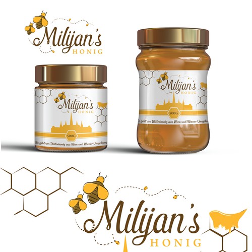 Honey label design