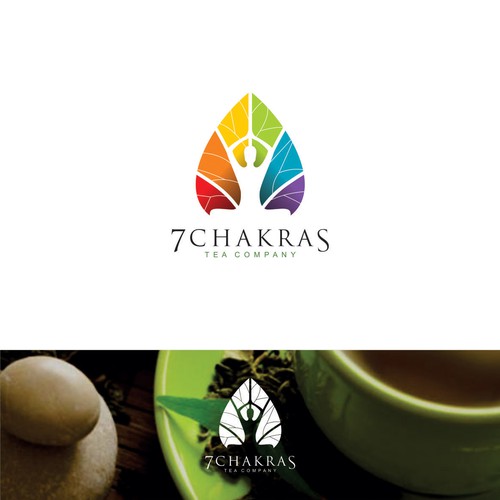 My logo concept for 7 Chakras, tea company