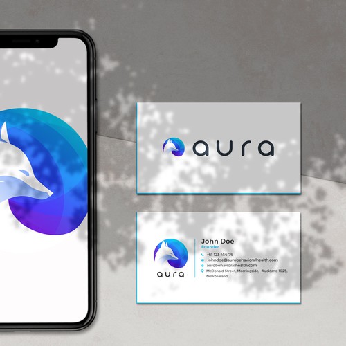 Design a bold & sleek business card_aura