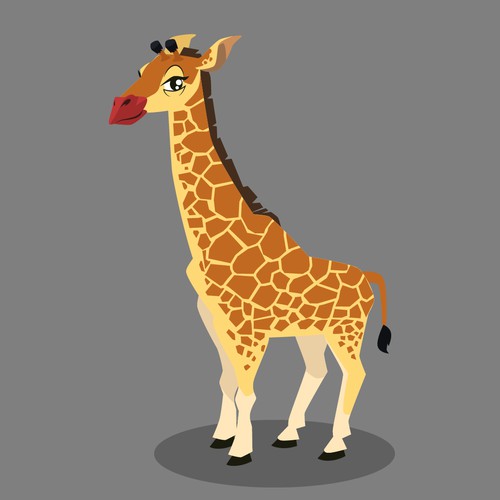 character giraffe illustration