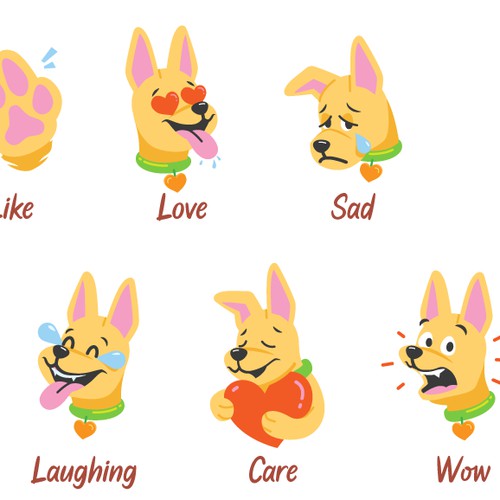 Dog Emoji Design 