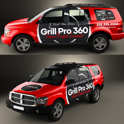 Design wrap for Dodge van