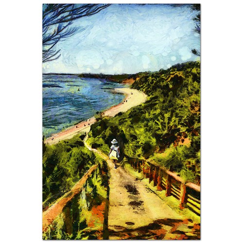 Illustration of a Beach Scene