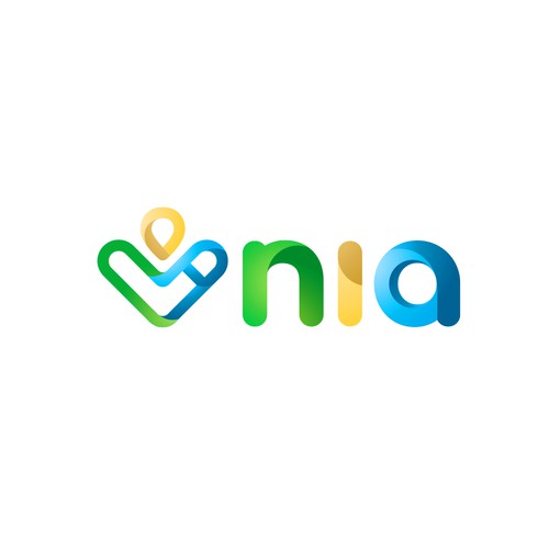 Logo Concept; nia, app for remote place
