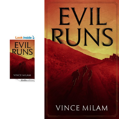 Book cover, Evil Runs