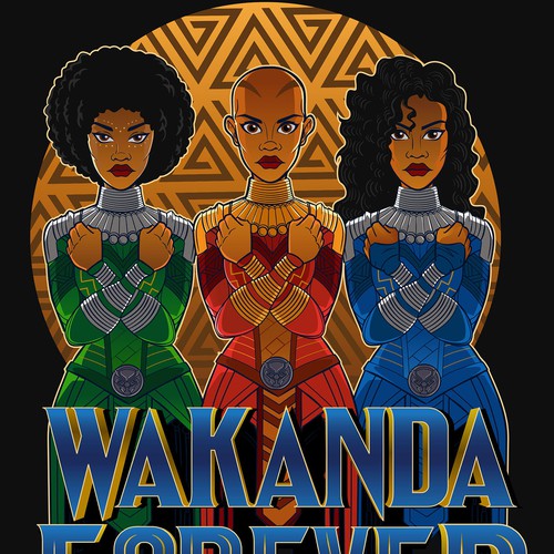 Marvels black panther theme T-shirt