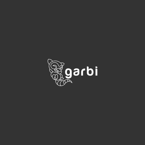 Design a nice/smart RACCOON logo for a Smart Trash Can