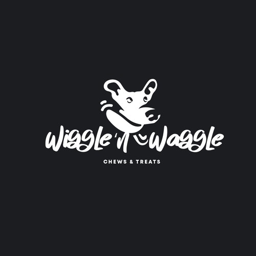 logo design for wiggle n waggle pet treats 