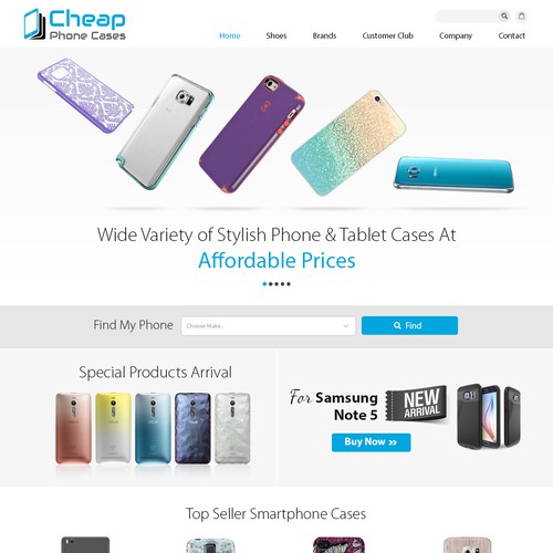 Mobile covers store design