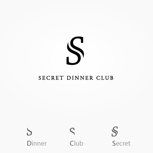 Elegant logo for a Dinner Club