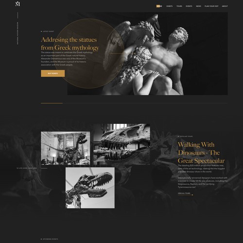 Museum website design
