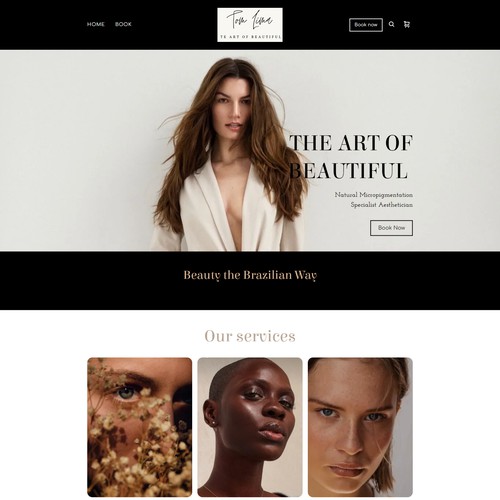 WEBSITE DESIGN FOR BEAUTY EXPERT - TOM LIMA