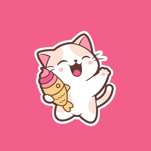 Fun and Trendy Ice Cream Shop Logo