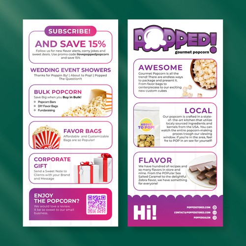 Popped Rack Card
