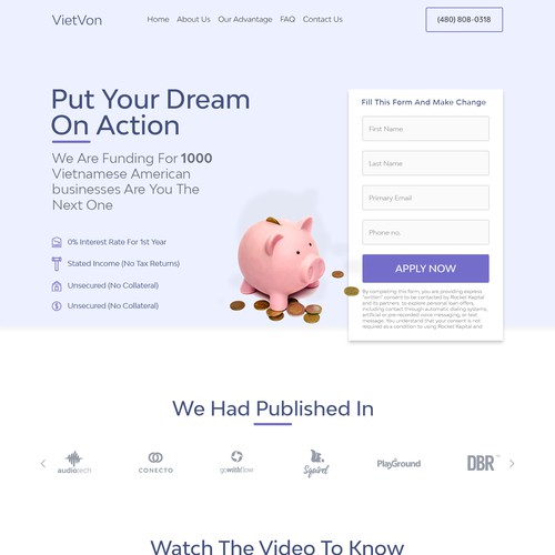 pree release landing page