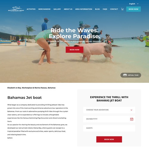 Tours and Adventures site
