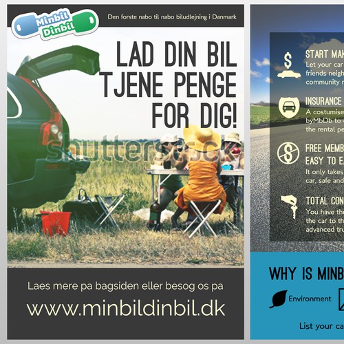 Help MinbilDinbil with a new postcard or flyer