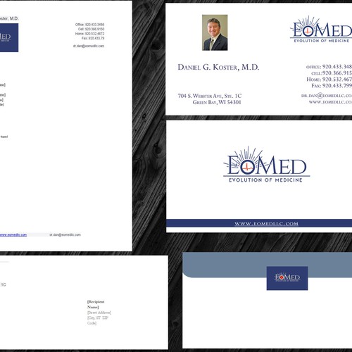 Create cards for a professional, traditional, but innovative concierge medicine practice.