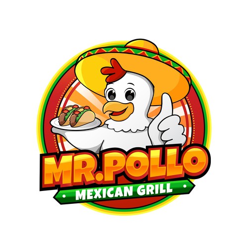Logo for a Mexican grill restaurant