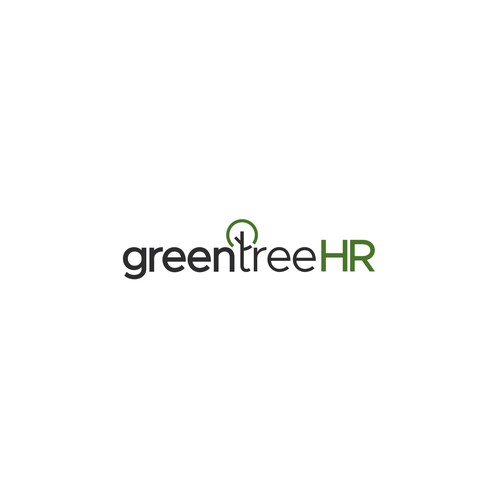 Clean and minimalist logo design for "greentreeHR logo contest 