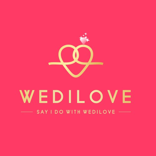 Logo for Wedding Website WEDILOVE