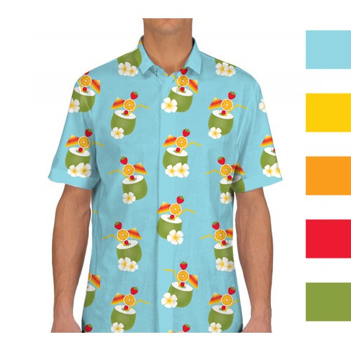Cocktail pattern for Hawaiian-esque shirts