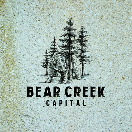 Bold engraved drawing logo for Bear Creek Capital