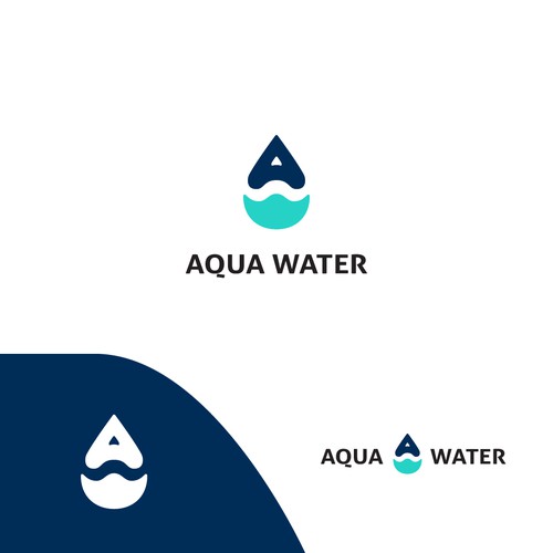 bold logo for brand water