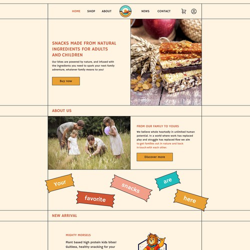 Snacks by nature home page