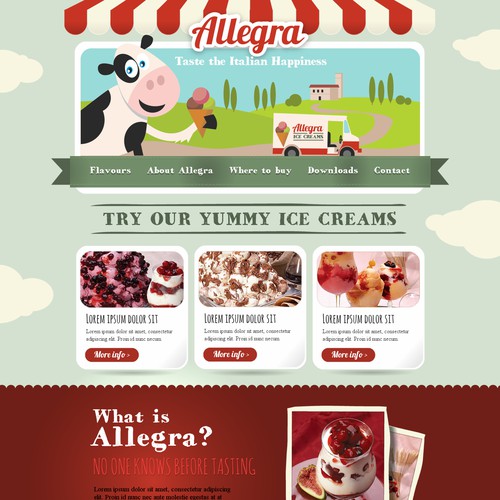 Help Allegra with a new website design