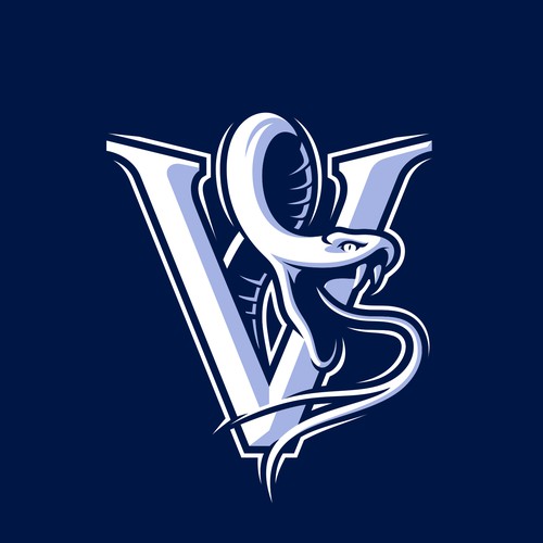 viper V logo design