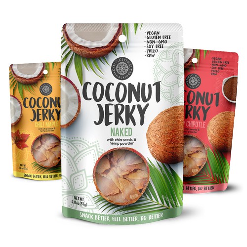 Consciously Snacking Coconut Jerky