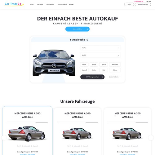 CarTrade Buy sell leasing on new and old car Website