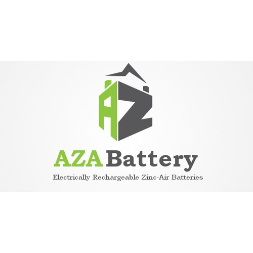 Create the next logo for AZA Battery--advanced zinc air batteries