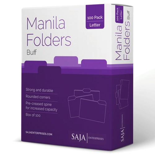 Manilla File Folders Box Design