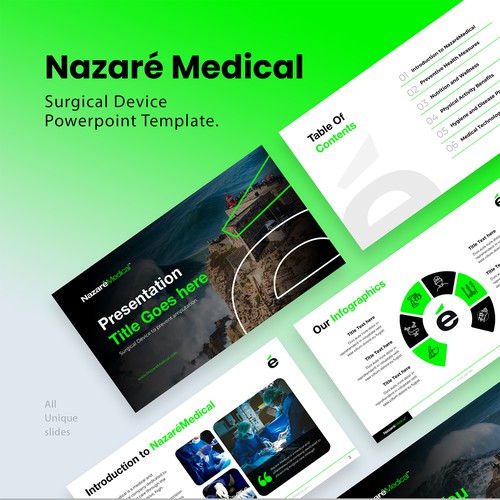 Surgical Device Company Powerpoint Template.
