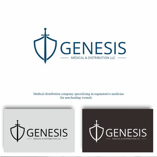 logo concept for Genesis Medical & Distribution LLC