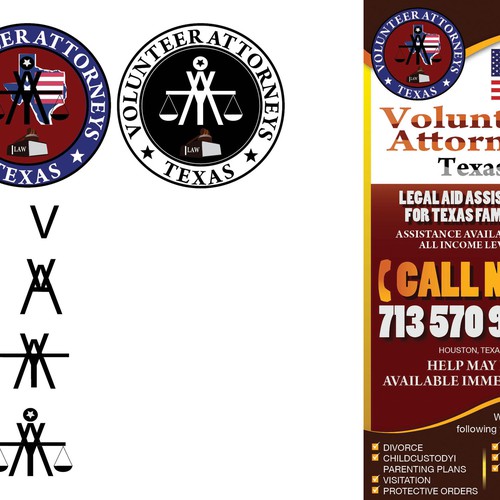 Create a flyer for Texas Volunteer Attorneys