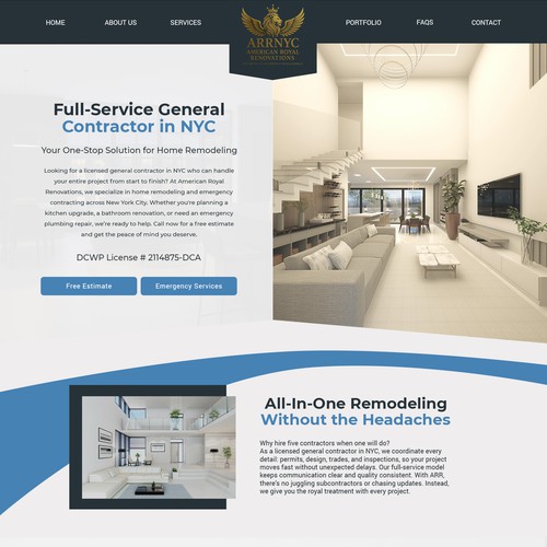 Web page design