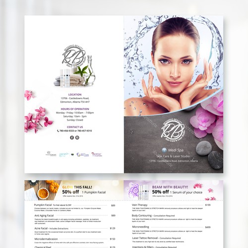 MediSpa Menu Design